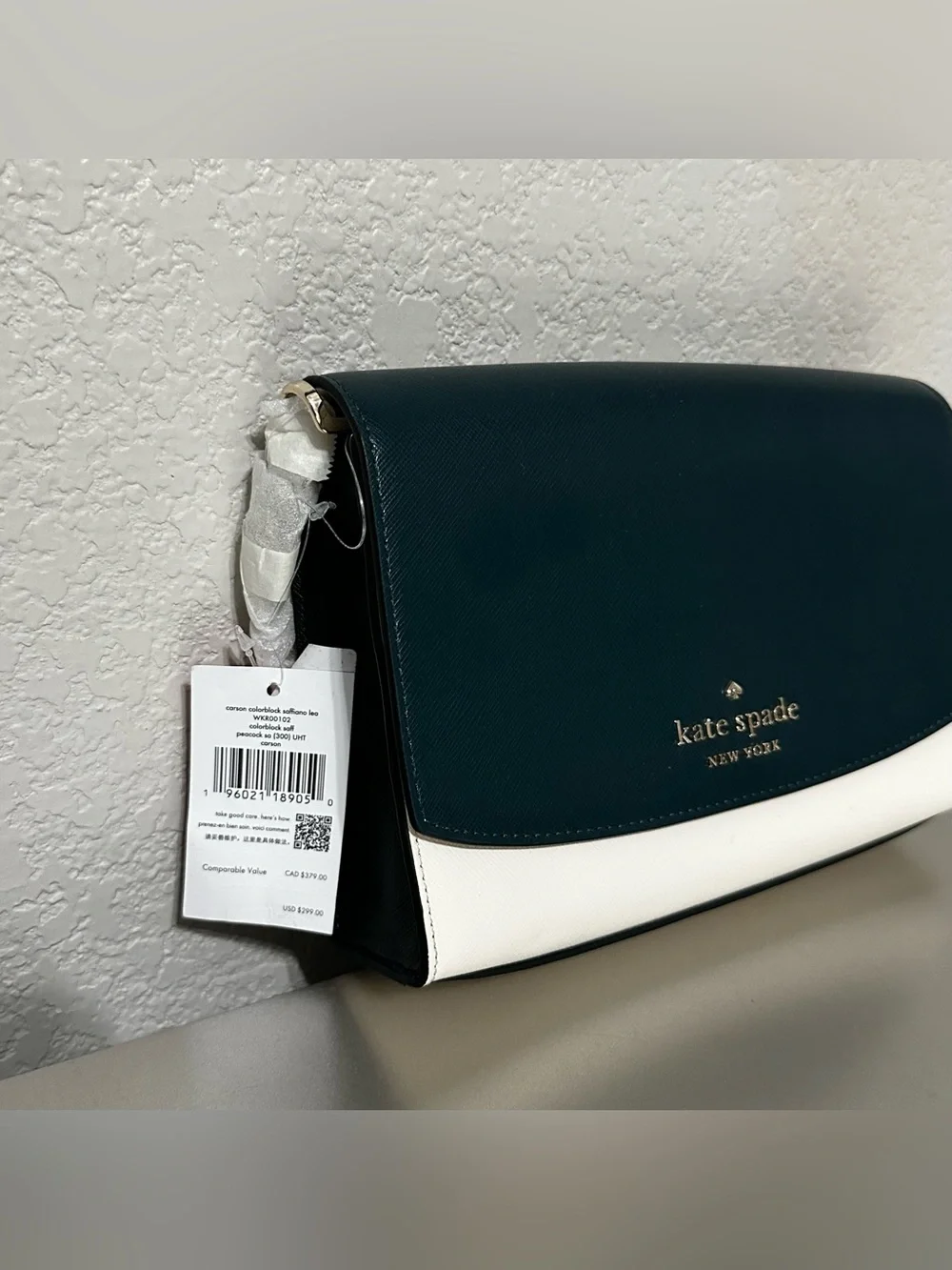 Kate Spade Carson Colorblock Saffiano Leather Bag + Cardholder NWT